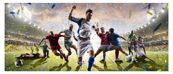 Tablou - Fotbal (120x50 cm)