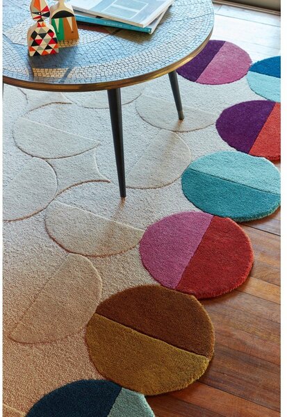 Covor bej țesut manual din lână 160x230 cm Mia Textured Scallop – Flair Rugs