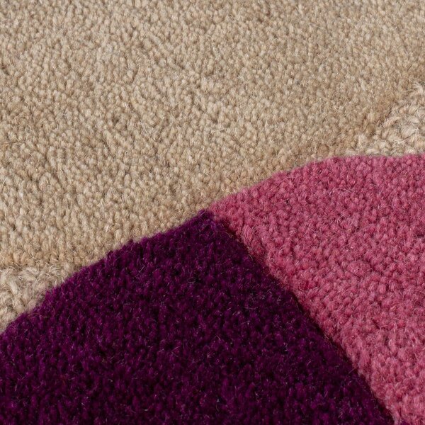 Covor bej țesut manual din lână 160x230 cm Mia Textured Scallop – Flair Rugs