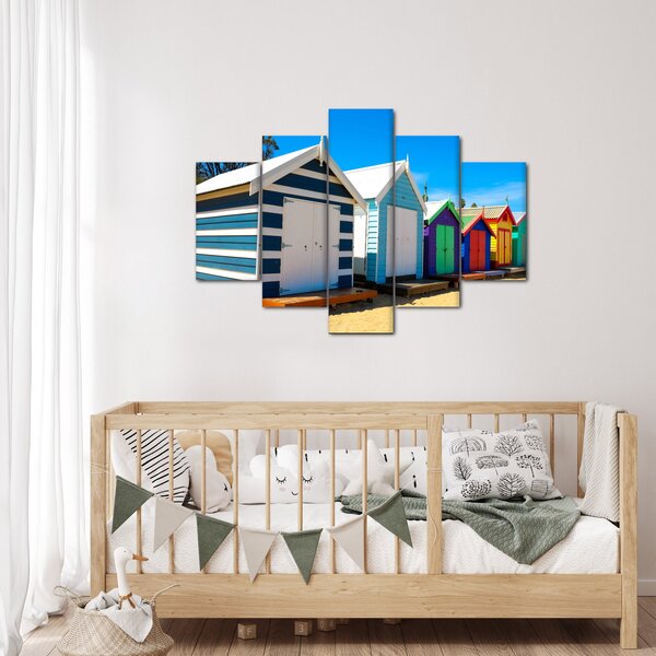 Tablou - Plaja Brighton, Melbourne, Australia (150x105 cm)