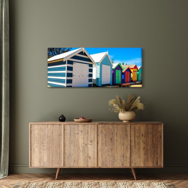 Tablou - Plaja Brighton, Melbourne, Australia (120x50 cm)