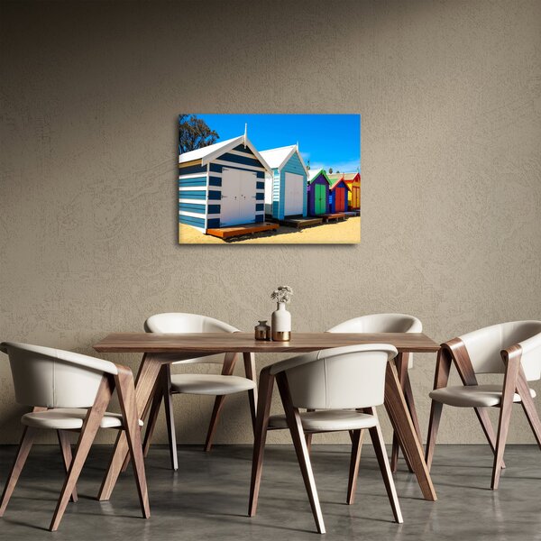 Tablou - Plaja Brighton, Melbourne, Australia (70x50 cm)