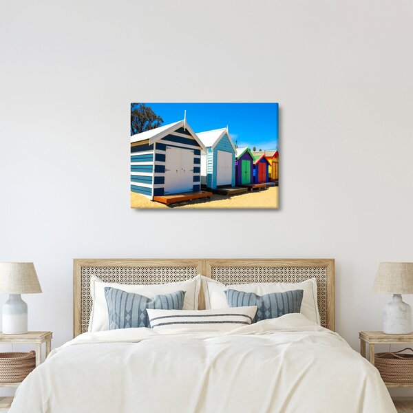 Tablou - Plaja Brighton, Melbourne, Australia (70x50 cm)