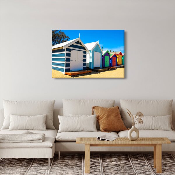 Tablou - Plaja Brighton, Melbourne, Australia (90x60 cm)