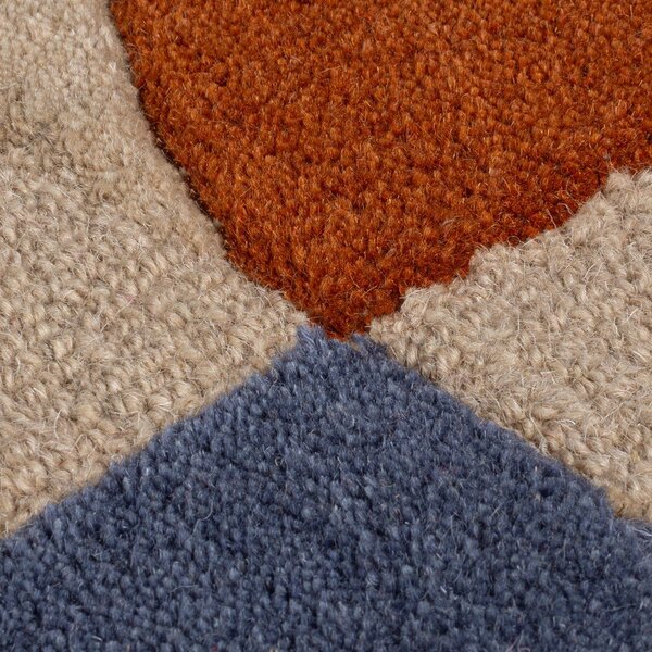 Covor bej țesut manual din lână 160x230 cm Mia Scallop Frame – Flair Rugs