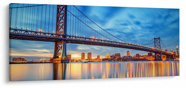 Tablou - Podul Benjamin Franklin, Philadelphia (120x50 cm)