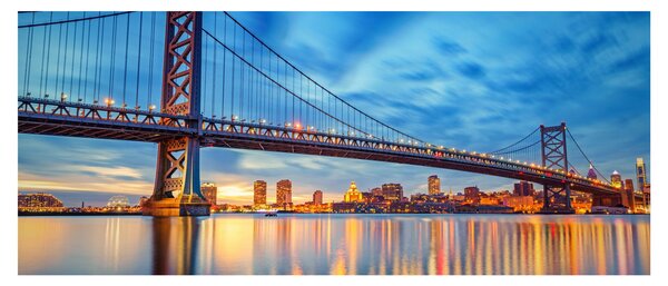 Tablou - Podul Benjamin Franklin, Philadelphia (120x50 cm)