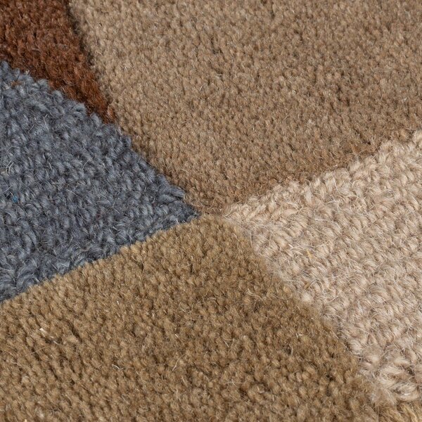 Covor grej țesut manual din lână 160x230 cm Mia Ellipse – Flair Rugs