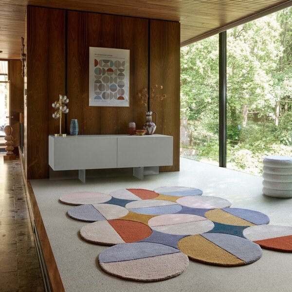Covor țesut manual din lână 120x170 cm Mia Ellipse – Flair Rugs