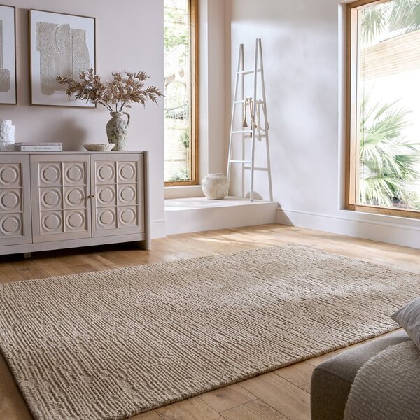 Covor bej țesut manual din lână 160x230 cm Harris Boucle – Flair Rugs