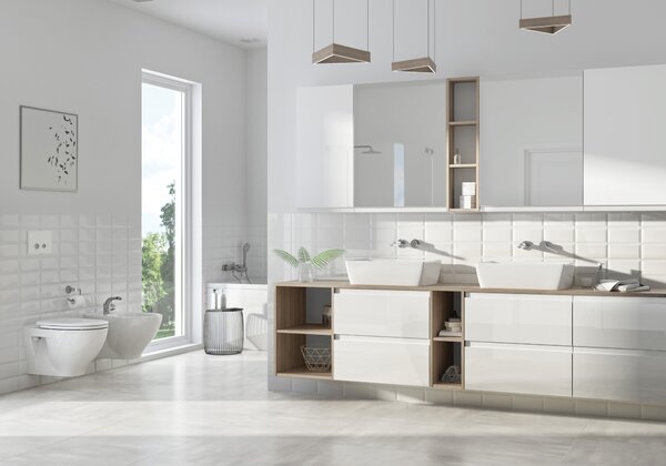 Cersanit Moduo dulap 40x14.1x80 cm laterala pe perete alb S590-028-DSM