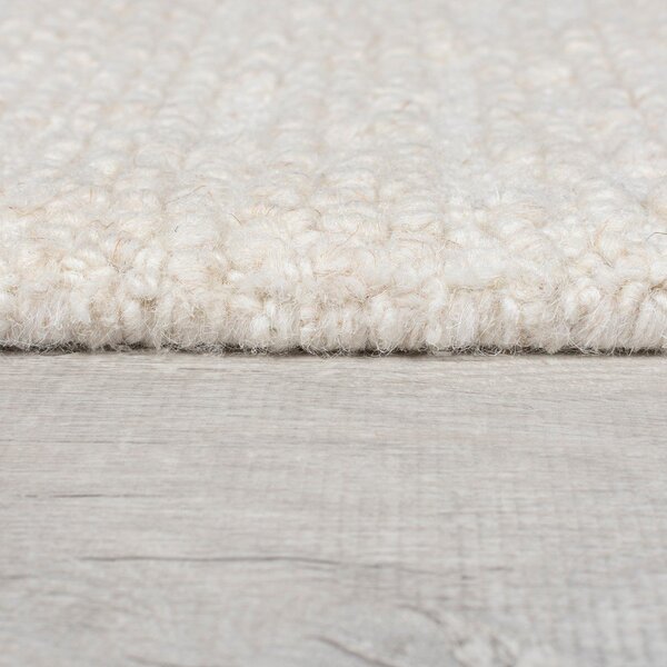 Covor fildeș țesut manual din lână 200x290 cm Harris Boucle – Flair Rugs