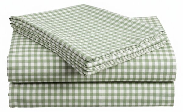 Cearsaf din bumbac pentru patut de copii GRENTIS verde 110x160 cm