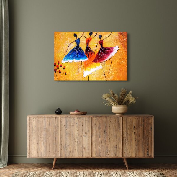 Tablou - Pictură în ulei, balerina (90x60 cm)