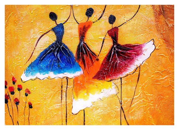 Tablou - Pictură în ulei, balerina (70x50 cm)