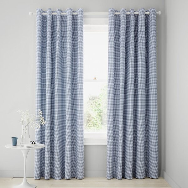 Draperii albe-albastre 2 buc. 168x229 cm Lucie Floral Frill – Catherine Lansfield