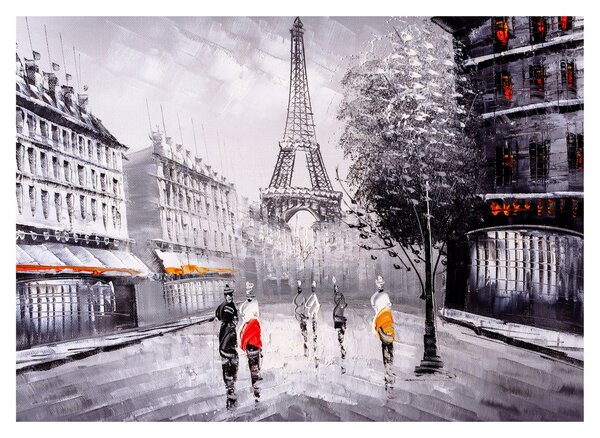 Tablou - Pictură în ulei, Paris (70x50 cm)