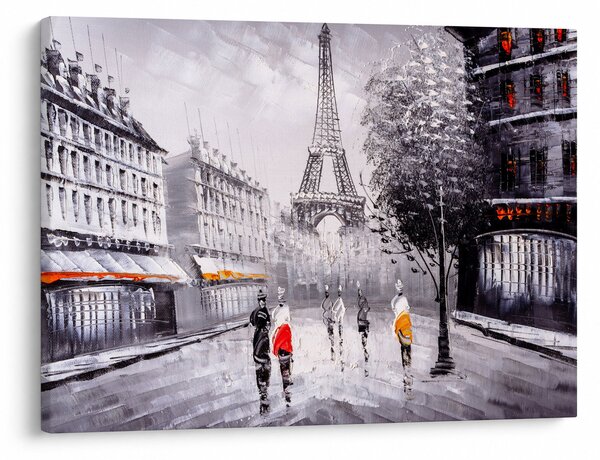 Tablou - Pictură în ulei, Paris (70x50 cm)