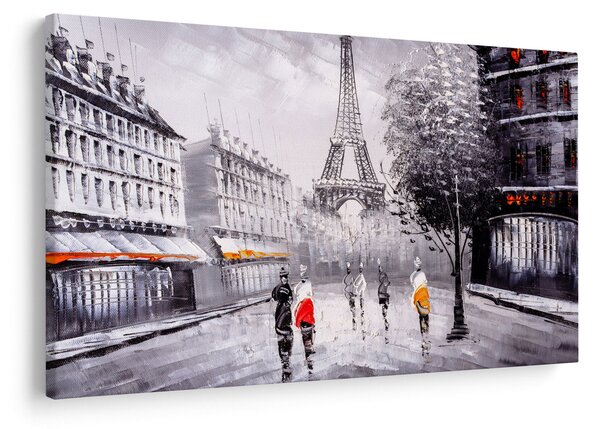 Tablou - Pictură în ulei, Paris (90x60 cm)