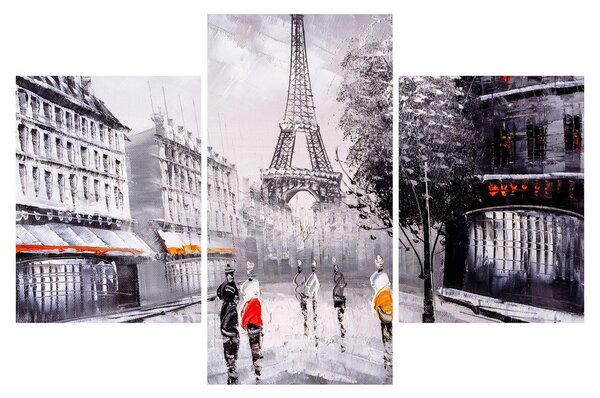 Tablou - Pictură în ulei, Paris (90x60 cm)