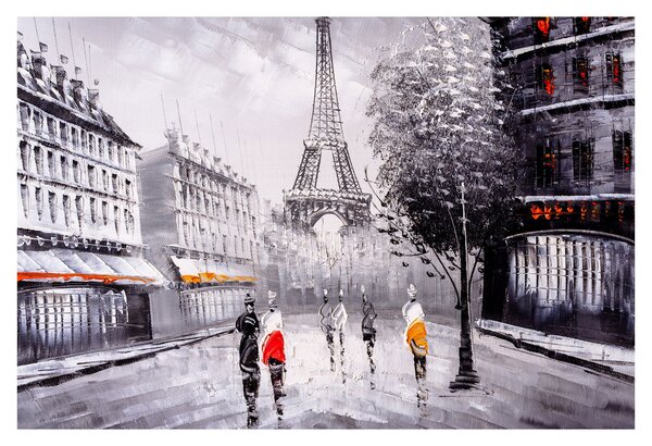 Tablou - Pictură în ulei, Paris (90x60 cm)