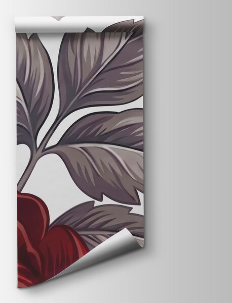 Fototapet - Un model floral elegant, în culori intense, Fototapet flori, Fototapet populare, t00728 - Tapeko.ro