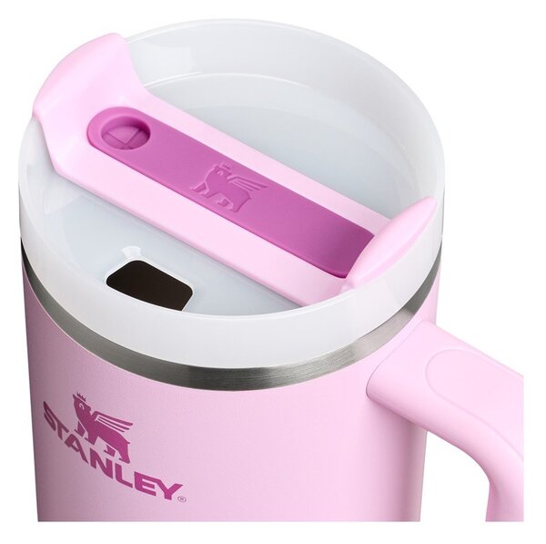 Termos roz cu pai din oțel inoxidabil 1,18 l Quencher H2.0 FlowState Tumbler Cherry Blossom – Stanley