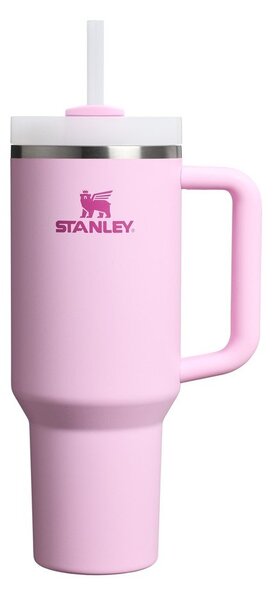 Termos roz cu pai din oțel inoxidabil 1,18 l Quencher H2.0 FlowState Tumbler Cherry Blossom – Stanley