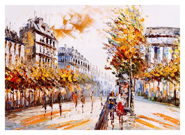 Tablou - Strada din Paris (70x50 cm)