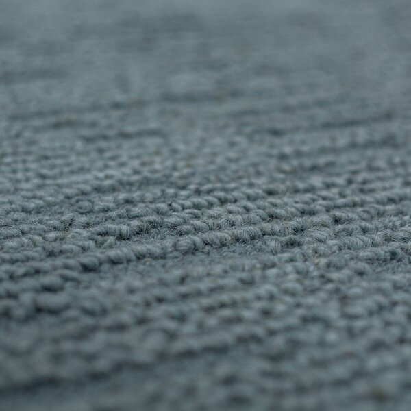 Covor albastru prăfuit țesut manual din lână 120x170 cm Harris Boucle – Flair Rugs