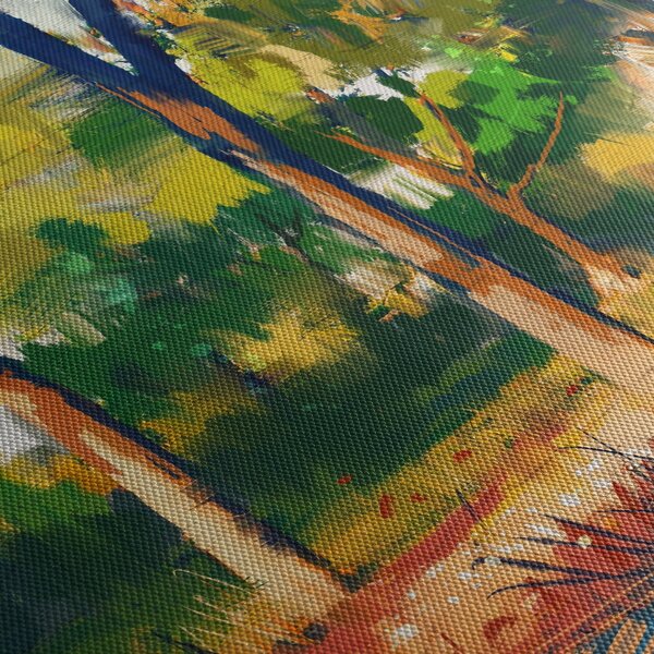 Tablou - Pădure de vară însorită, pictură (90x60 cm)