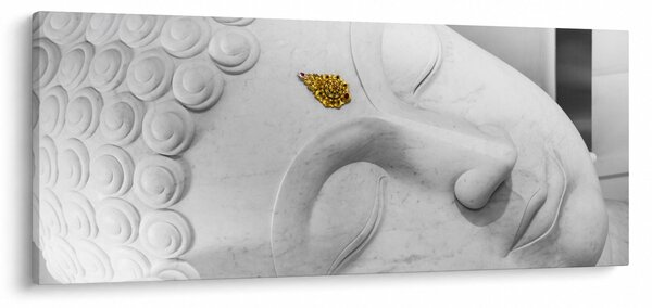 Tablou - Buddha alb (120x50 cm)