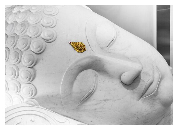 Tablou - Buddha alb (70x50 cm)