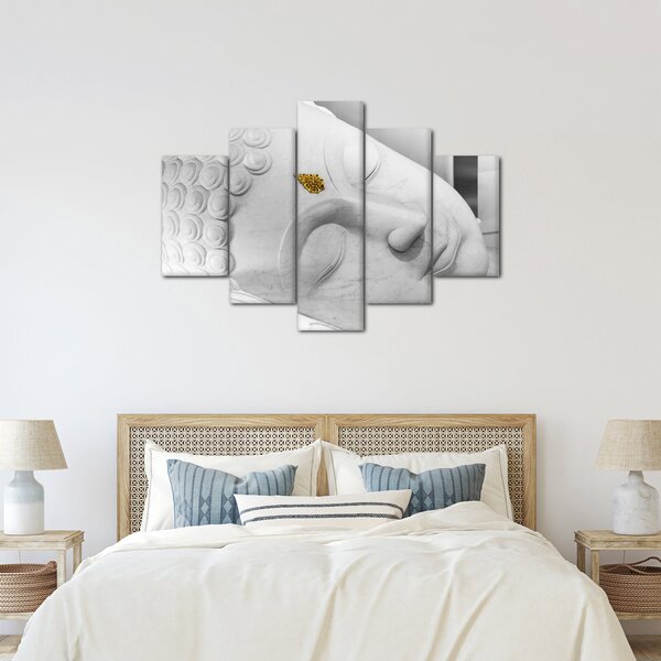 Tablou - Buddha alb (150x105 cm)