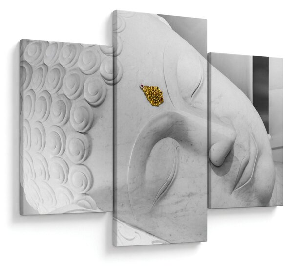 Tablou - Buddha alb (90x60 cm)
