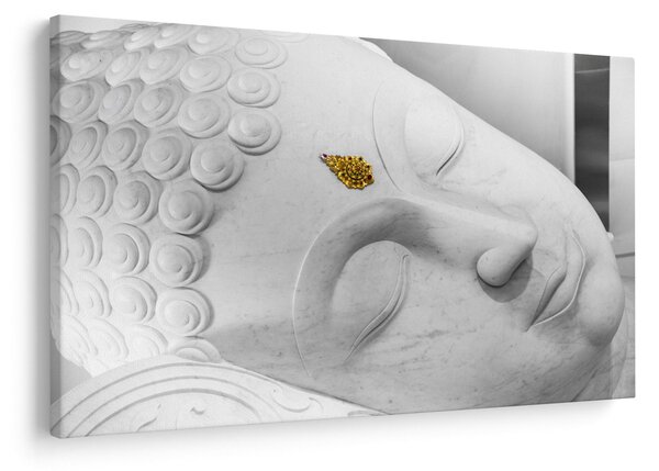 Tablou - Buddha alb (90x60 cm)