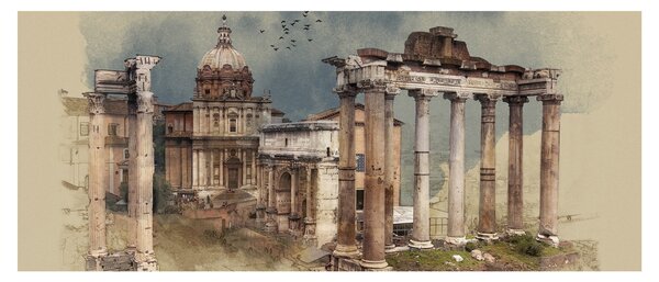 Tablou - Forumul Roman, Roma, Italia (120x50 cm)