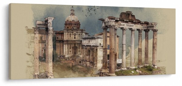 Tablou - Forumul Roman, Roma, Italia (120x50 cm)