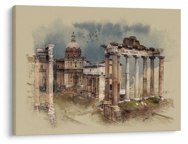 Tablou - Forumul Roman, Roma, Italia (70x50 cm)
