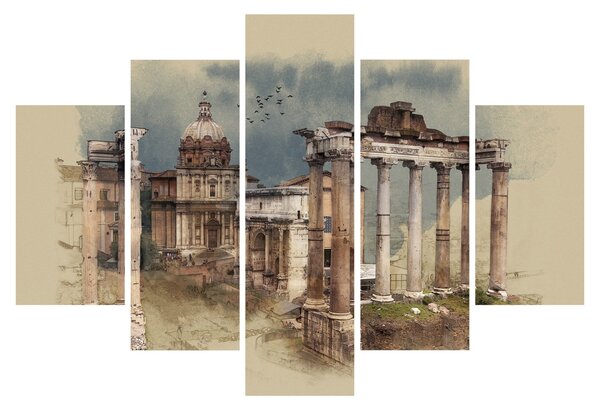 Tablou - Forumul Roman, Roma, Italia (150x105 cm)