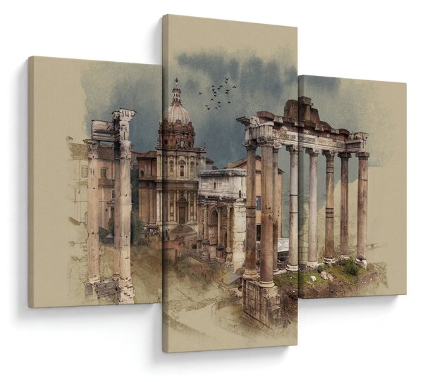 Tablou - Forumul Roman, Roma, Italia (90x60 cm)