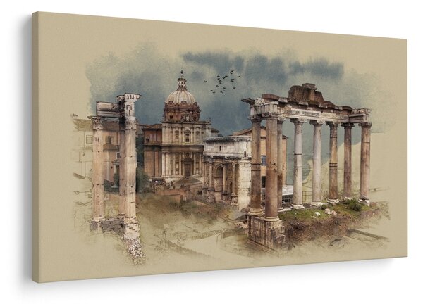 Tablou - Forumul Roman, Roma, Italia (90x60 cm)