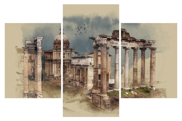 Tablou - Forumul Roman, Roma, Italia (90x60 cm)