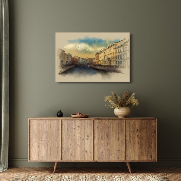 Tablou - Râul Moyka, Sankt Petersburg, Rusia (90x60 cm)