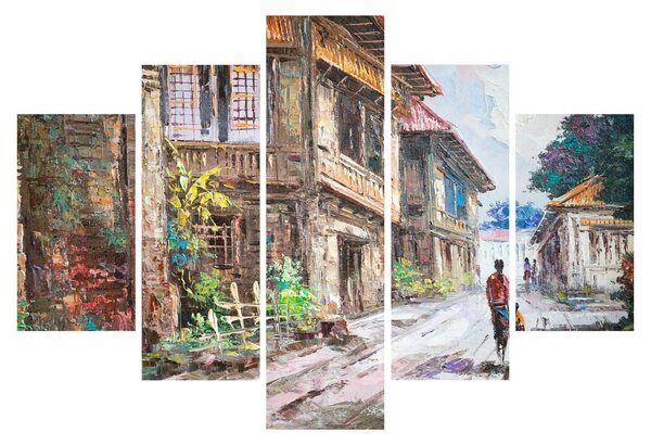 Tablou - Satul filipinez, Asia (150x105 cm)
