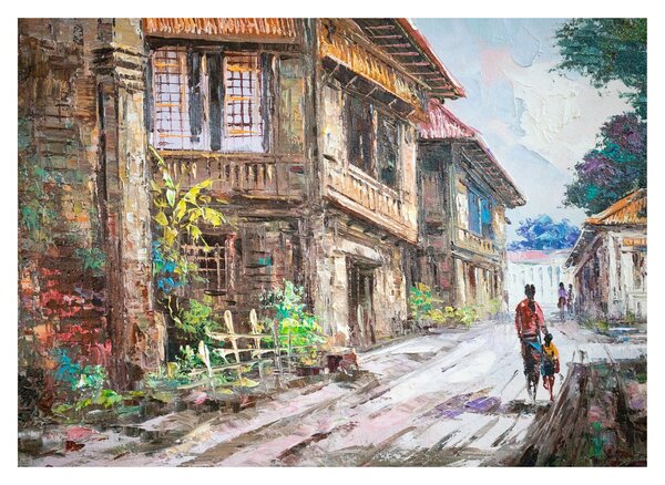 Tablou - Satul filipinez, Asia (70x50 cm)