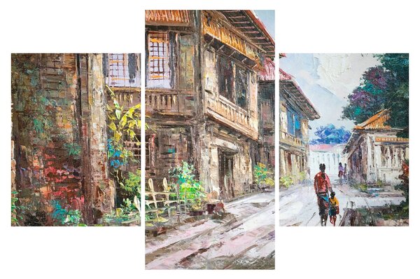 Tablou - Satul filipinez, Asia (90x60 cm)