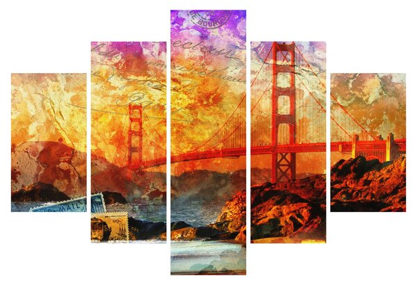 Tablou - Golden Gate, SanFrancisco, California (150x105 cm)