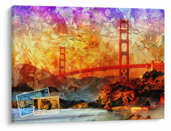 Tablou - Golden Gate, SanFrancisco, California (70x50 cm)