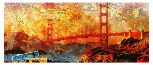 Tablou - Golden Gate, SanFrancisco, California (120x50 cm)